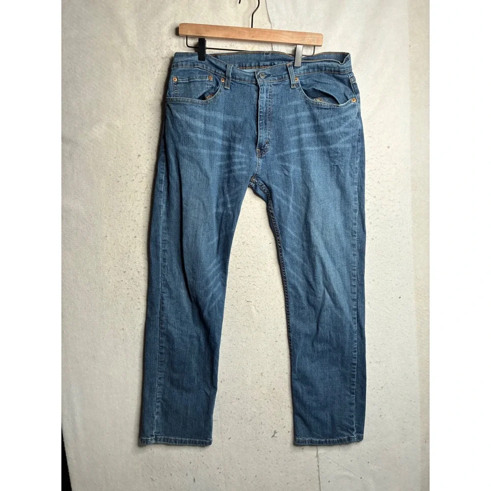 Levis 559 Relaxed Straight Jeans Mens 36x32 Medium Wash Blue Denim 00559-0463